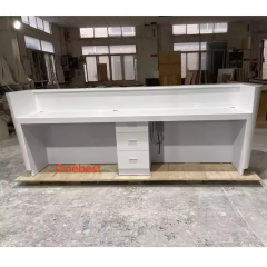 Dallas Reception Desk Design Warm White LED Reception Counters