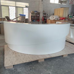 Half Round Reception Desk Table Detroit Drug Store Cashier Counter