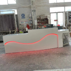 Bar Reception Desk with Under Refrigerator 10 Feet Outdoor Counter