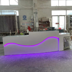Bar Reception Desk with Under Refrigerator 10 Feet Outdoor Counter