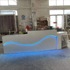 Bar Reception Desk with Under Refrigerator 10 Feet Outdoor Counter