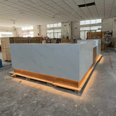 Phoenix Design U Shape Reception Counter Design with Warm White LED