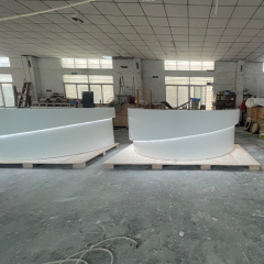 Half Round Reception Desk Table Detroit Drug Store Cashier Counter