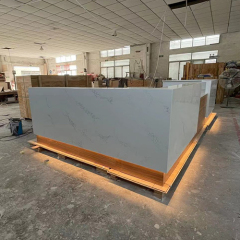 Phoenix Design U Shape Reception Counter Design with Warm White LED