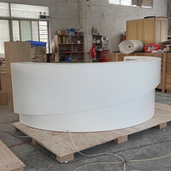 Half Round Reception Desk Table Detroit Drug Store Cashier Counter