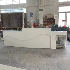 Bar Reception Desk with Under Refrigerator 10 Feet Outdoor Counter