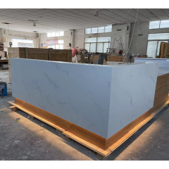 Phoenix Design U Shape Reception Counter Design with Warm White LED