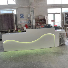 Bar Reception Desk with Under Refrigerator 10 Feet Outdoor Counter