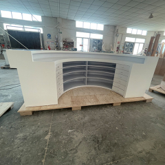 Half Round Reception Desk Table Detroit Drug Store Cashier Counter