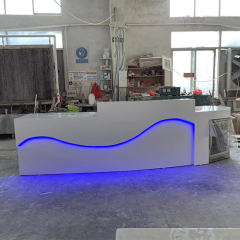 Bar Reception Desk with Under Refrigerator 10 Feet Outdoor Counter