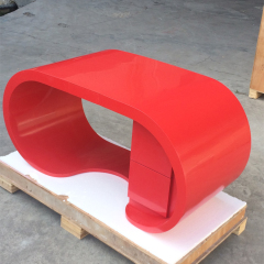 Mini Size Small Home Bedroom Office Desk Table Design China Red Color