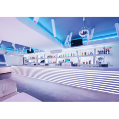 Ice Cream White Bar Counter Set Led Acrylic Bar Furniture in Australia