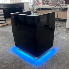 LED Movable Reception Desk Mini Size Information Counter with Wheels