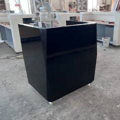LED Movable Reception Desk Mini Size Information Counter with Wheels