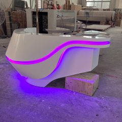 3 Feet Reception Desk Counter LED Furniture Counters for Hair Salon