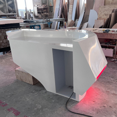 3 Feet Reception Desk Counter LED Furniture Counters for Hair Salon