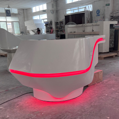 3 Feet Reception Desk Counter LED Furniture Counters for Hair Salon