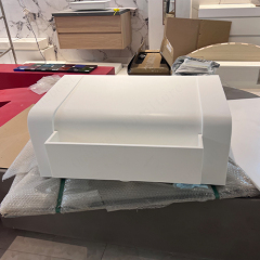 Corian Solid Surface Toilet and Sink Combined Bathroom with Faucet