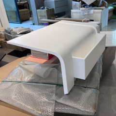 Corian Solid Surface Toilet and Sink Combined Bathroom with Faucet