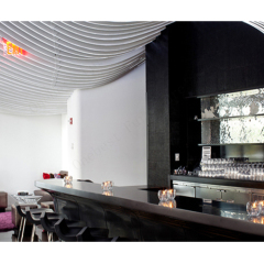 Modern Black Large Size Resort Hotel Restaurant Bar Counter