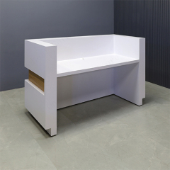 Classy Waved Gloss White Retail And Commercial Reception Desk