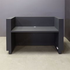 Classy Waved Gloss White Retail And Commercial Reception Desk