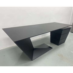 Himacs Solid Surface Executive Office Desk with Under Drawers