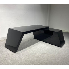 L Shape Work Furniture White Clinic Office Desk Doctor Room Table