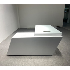 L Shape Work Furniture White Clinic Office Desk Doctor Room Table