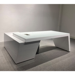 L Shape Work Furniture White Clinic Office Desk Doctor Room Table