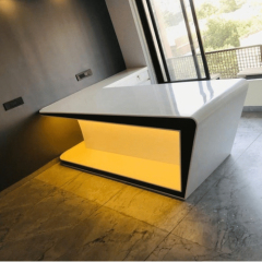 Led Corian Office Table Modern Custom Made Executive Desk