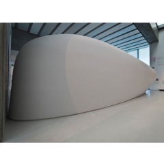 Corian Furniture Fabricator Custom Made Round Reception Desk Counter