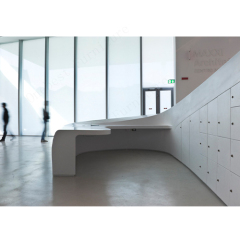 Corian Furniture Fabricator Custom Made Round Reception Desk Counter