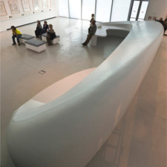 Corian Furniture Fabricator Custom Made Round Reception Desk Counter