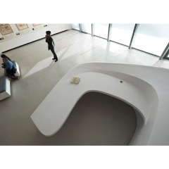 Corian Furniture Fabricator Custom Made Round Reception Desk Counter