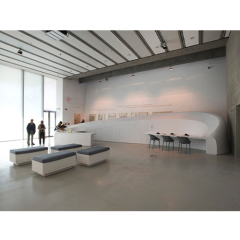 Corian Furniture Fabricator Custom Made Round Reception Desk Counter