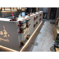 Chinese Furniture Bar Counter LED Corian Wine Drink Bar Stool