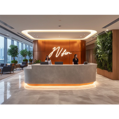 Hotel Office Building School Organization Center Service Reception Counter