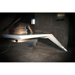 Free Installation Table Pure Acrylic Solid Surface Office Book Desk
