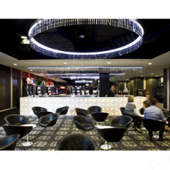 Glacier White Corian Led Bar Counter Center Cafe Bar Tables