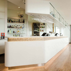 Black Marble Countertop Bar Counter Stone Seafood Bar Furniture