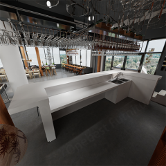 Most Popular Modern Design Hotel Club U Shaped Bar Counter Table