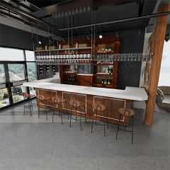 Most Popular Modern Design Hotel Club U Shaped Bar Counter Table