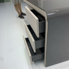 Minimalist Boss Director High Sense Solid Stone Office Desk Designer