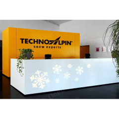 Two Person Top Quality Artificial Stone Spa Reception Desk