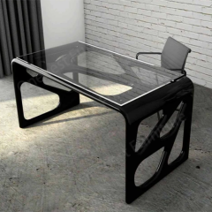 Stylish Fiberglass Marble Stone Ceo Table Office Desk Chair Set