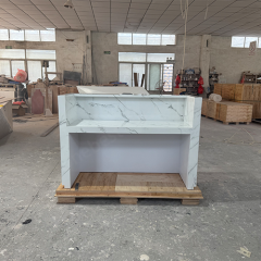 Wholesale Price Hot Sale Beauty Salon Marble Stone Reception Desk