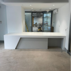 Hilton Hotel Supplier Corian Solid Surface Front Service Desk Reception Counter