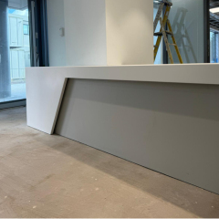 Hilton Hotel Supplier Corian Solid Surface Front Service Desk Reception Counter