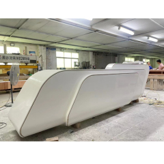 Distinctive Look Colored Lights Front Reception Desk Store Counter